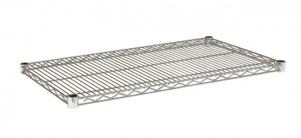 Polita pentru rafturi depozitare modulare crom din metal, 90x45 cm, Lux Bizzotto Lichidare de stoc