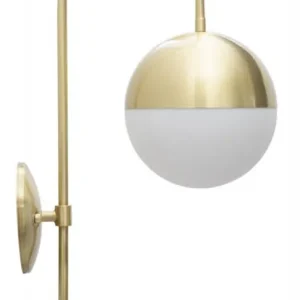 Aplica aurie din metal, Soclu E14 Max 40W, 19x31x51 cm, Glamy Street Mauro Ferretti Premium