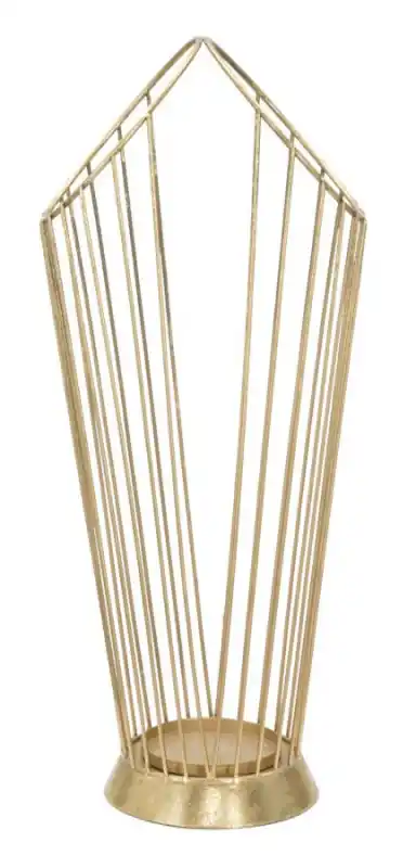 Suport umbrele auriu din metal, 25,5x18,5x60 cm, Stick Mauro Ferretti Popular