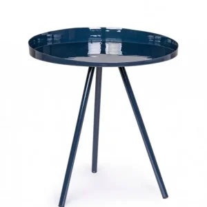Masuta de cafea albastra din metal, 46,5x46x50 cm, Anchita Bizzotto Preț mic