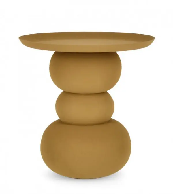 Masuta de cafea galben mustar din metal, ∅ 41 cm, Alpa Bizzotto Cel mai vândut