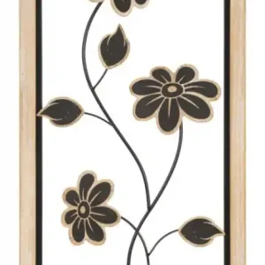 Cumpără acum Decoratiune de perete maro / neagra din metal / lemn, 30 x 2,5 x 60 cm, Girish-B Mauro Ferreti