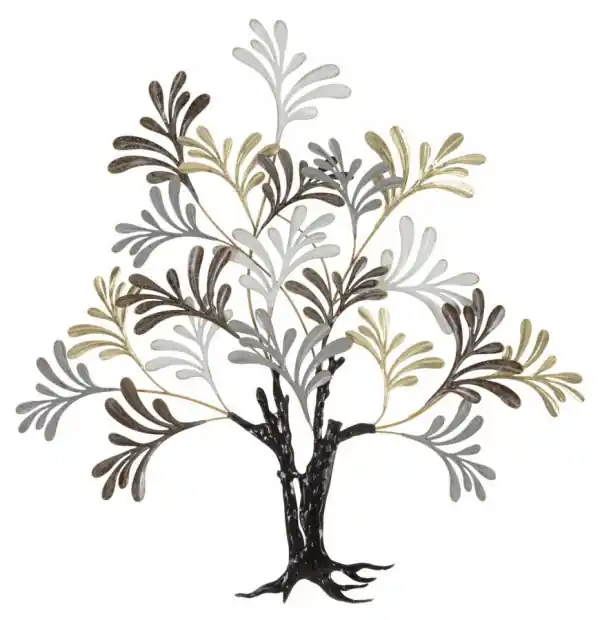 Decoratiune de perete multicolora din metal, 98 x 8,9 x 100,3 cm, Lixy Mauro Ferreti Cel mai vândut