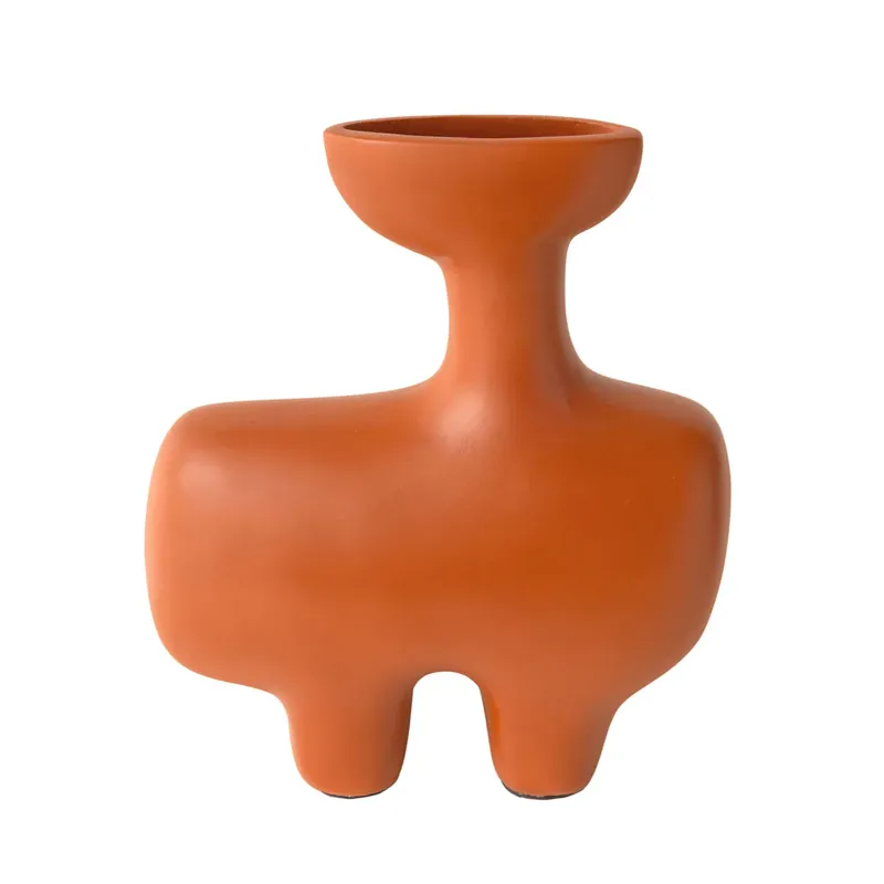 Vas orange din fibrociment Inu Ieftin