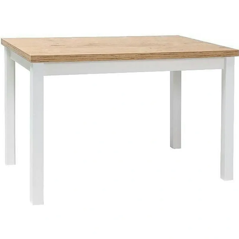 Discount Masa ADAM, stejar/alb, 120x68x75 cm