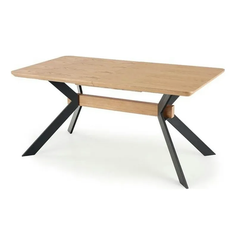 Masa extensibila BACARDI, stejar sonoma/negru, 160/220x90x76 cm Reducere specială