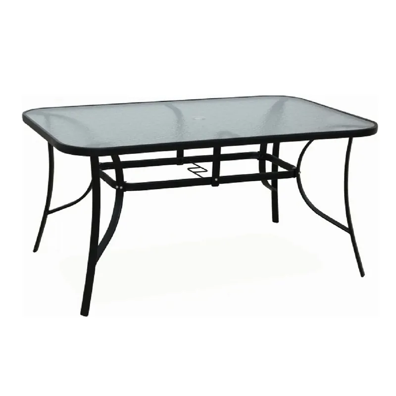 Masa de gradina din sticla securizata PASTER, 150x70x90 cm Popular