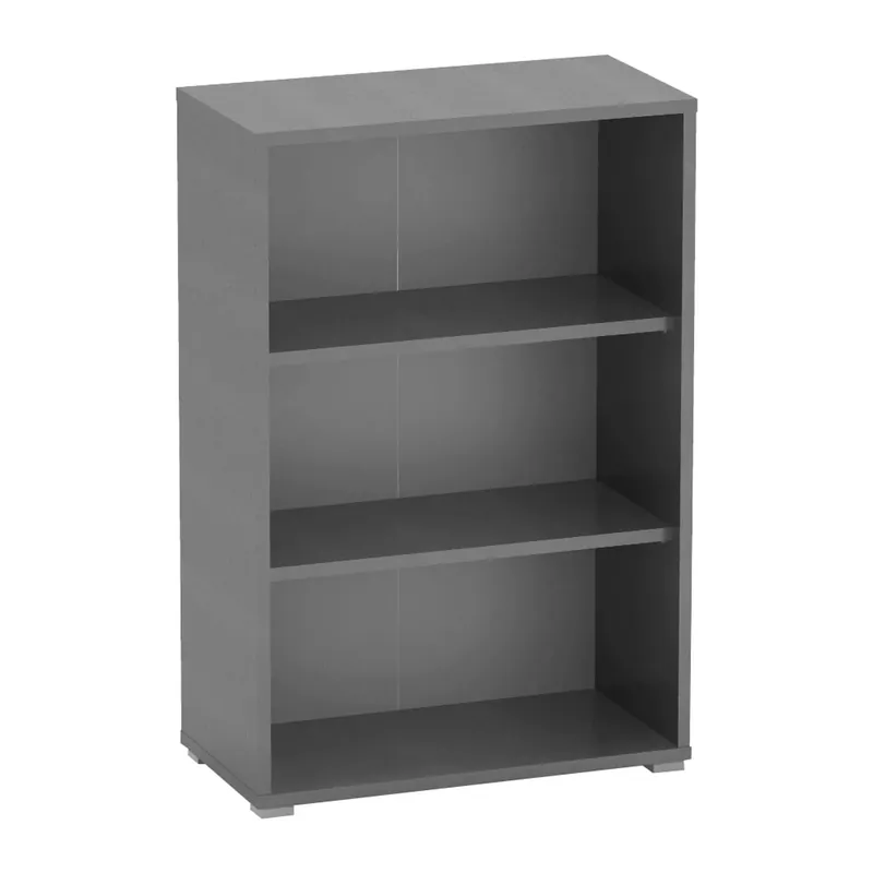 Reduceri Biblioteca RIOMA NEW TYP 04, gri grafit, PAL melaminat, 75x38x112 cm