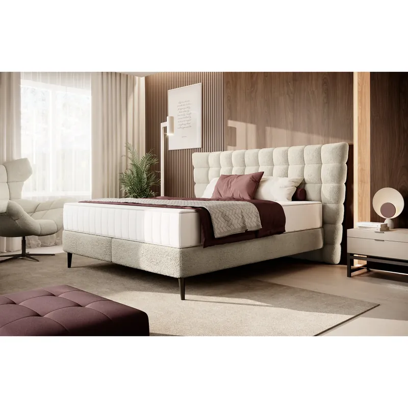 Preț redus Pat INFERNO 160x200, personalizabil materiale Gama Premium, cu suport pentru saltea