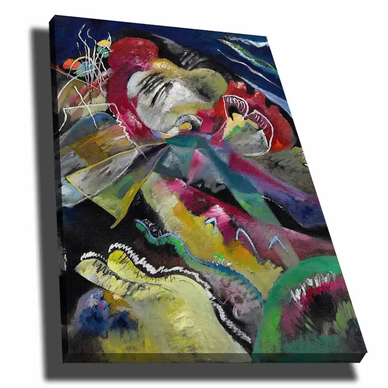 Tablou 677VSL1154, multicolor, panza/lemn, 70x100 cm Preț redus