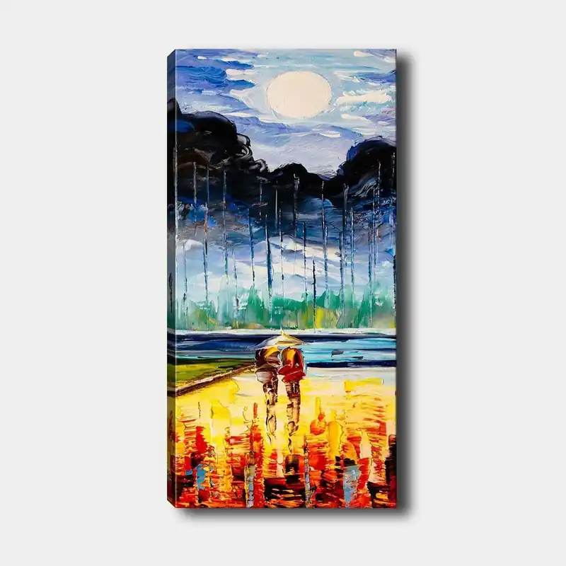 Tablou 451ERN1998, multicolor, panza, 50x120 cm Ofertă specială