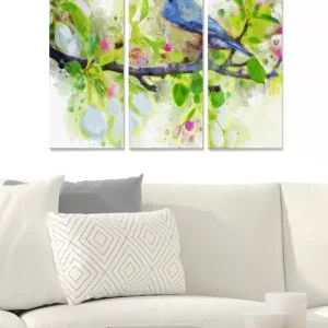 Set 3 tablouri MDF2851893, multicolor, 20x50 cm Expediere rapidă