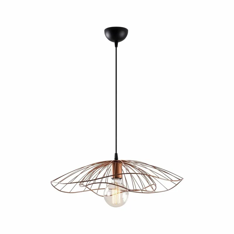 Lustra TEL 6501, metal, auriu-rose, 50x111 cm Plată securizată
