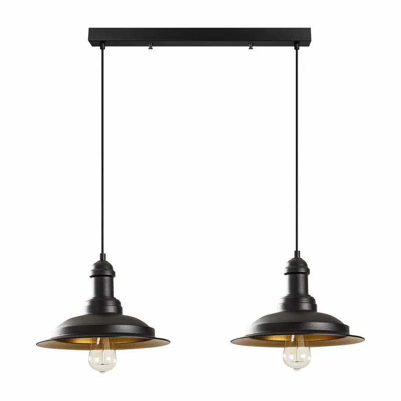 Ultima șansă Lustra SAGLAM 3776, negru, metal, 62x30x38-128 cm