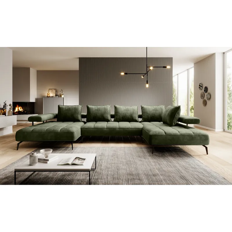Coltar MONTELLA XL, personalizabil material gama Oferta Avantaj, cu reglaj electric, 372x207x88 cm Retur ușor