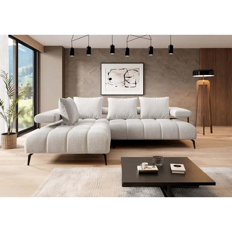 Cumpărături sigure Coltar MAGNETIC L, personalizabil materiale gama Oferta Avantaj, cu reglaj electric, 258x210x86 cm