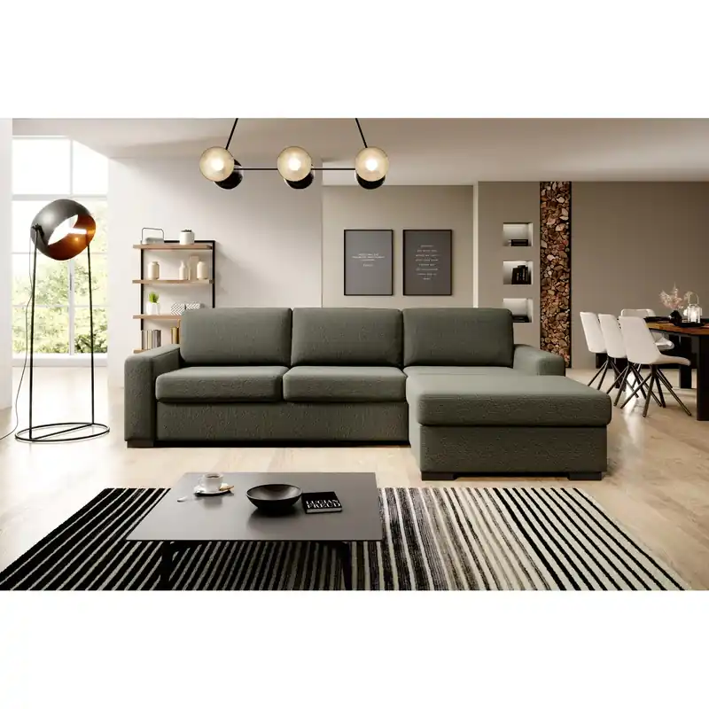 Coltar extensibil VANILLA CORNER 160, personalizabil materiale gama Oferta Avantaj, cu lada depozitare, 303x173x87 cm Ofertă specială