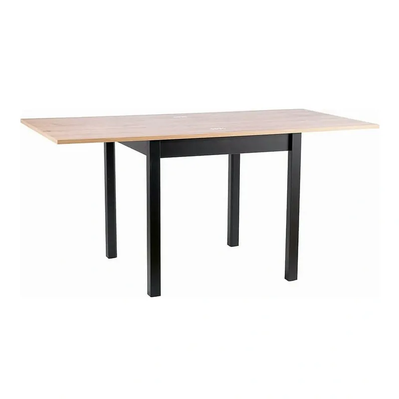 Masa extensibila FLIP, stejar artisan/negru, PAL laminat, 80/160x80x78 cm Reduceri