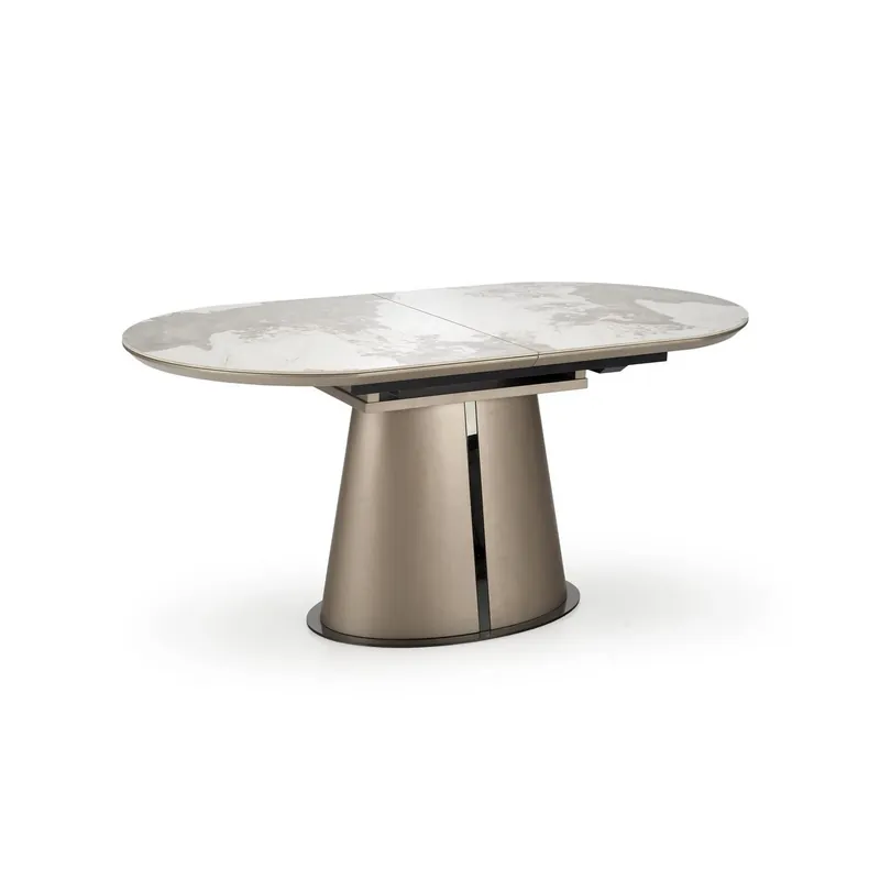 Reducere specială Masa moderna extensibila ROBINSON, bej/cappuccino, ceramica, 160/200x90x76 cm