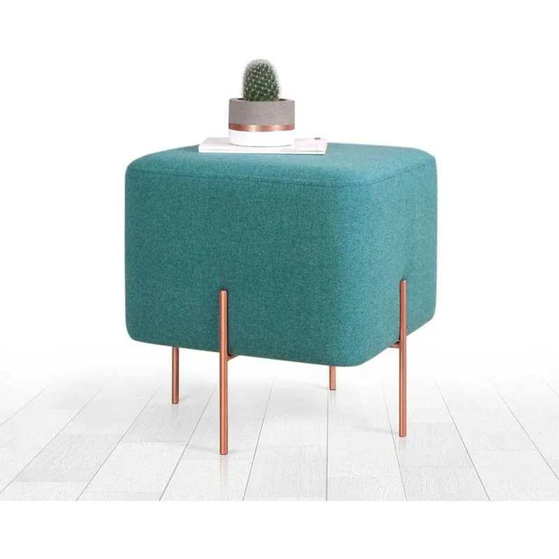 Taburet COPPER 57, stofa clasica verde, 40x40x42 cm Preferatul clienților