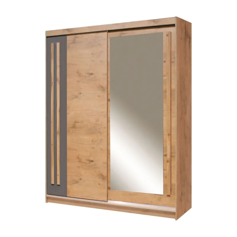 Dulap EFFECT, stejar lancelot, PAL melaminat, cu 2 usi, 175x59x215 cm Vezi acum