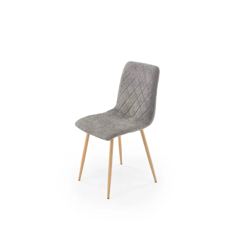 Chilipir Scaun K525, gri/stejar, stofa/metal, 45x55x89 cm