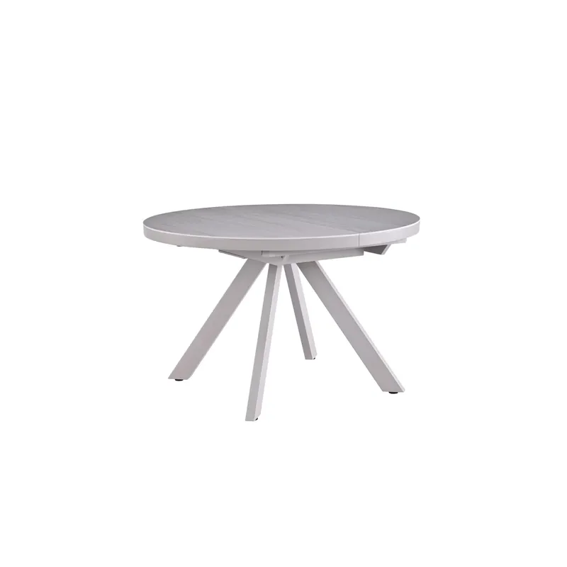 Masa extensibila LYRA, crem cu efect de marmura/gri, 120/160x120x75 cm Lichidare de stoc
