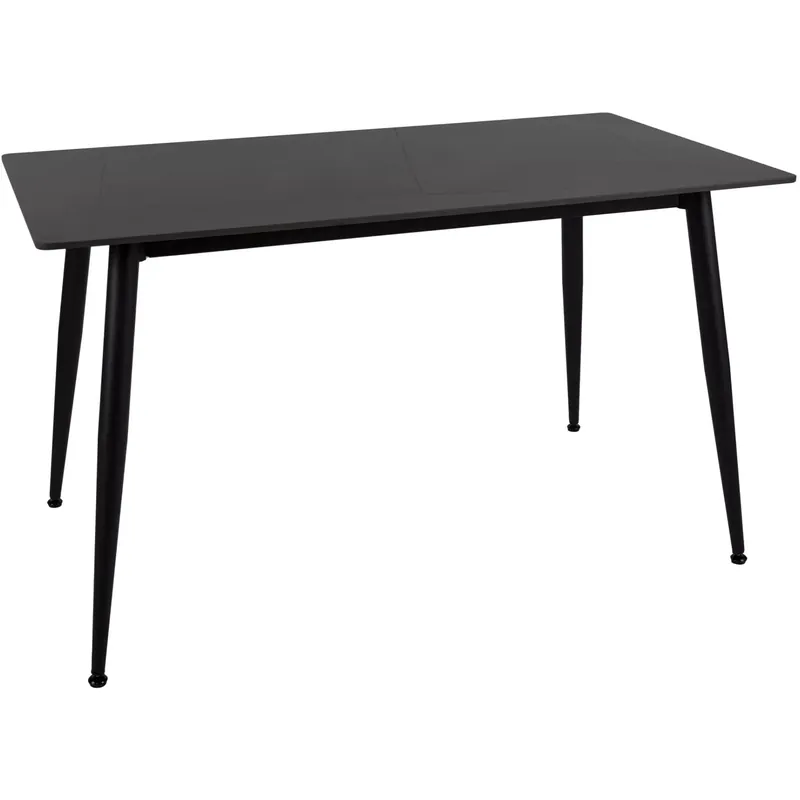 Cel mai vândut Masa RION, negru cu efect de marmura, ceramica/metal, 130x70x76 cm
