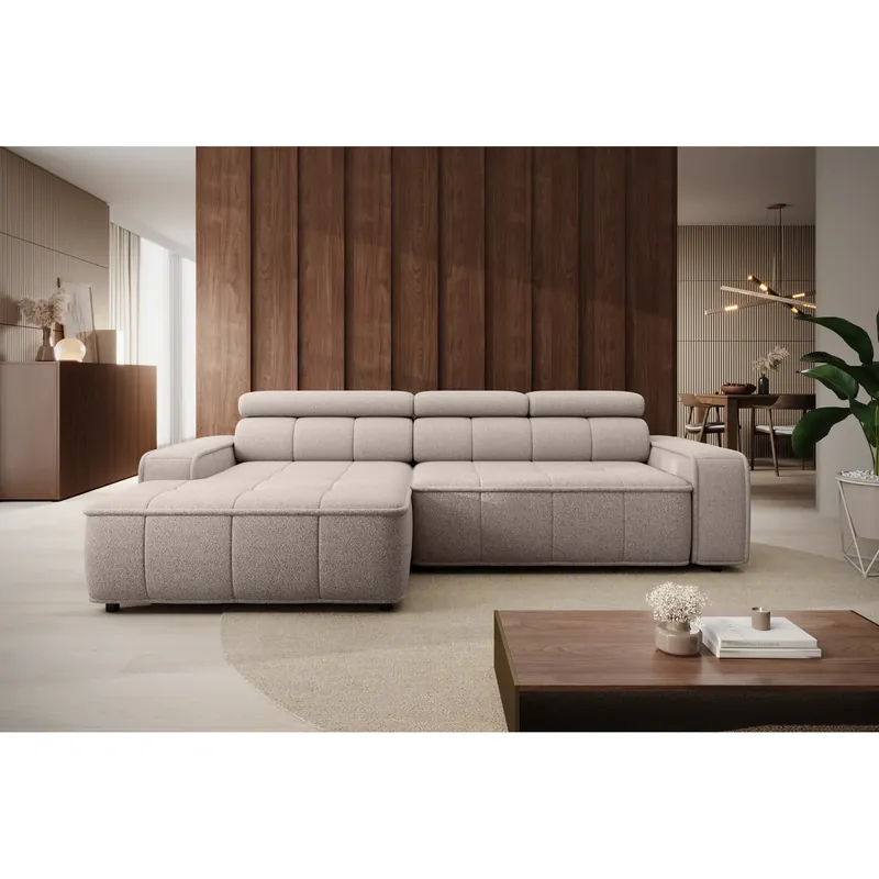 Ofertă exclusivă Coltar THIAGO S, personalizabil materiale Gama Premium, cu reglaj electric, 280x170x99 cm