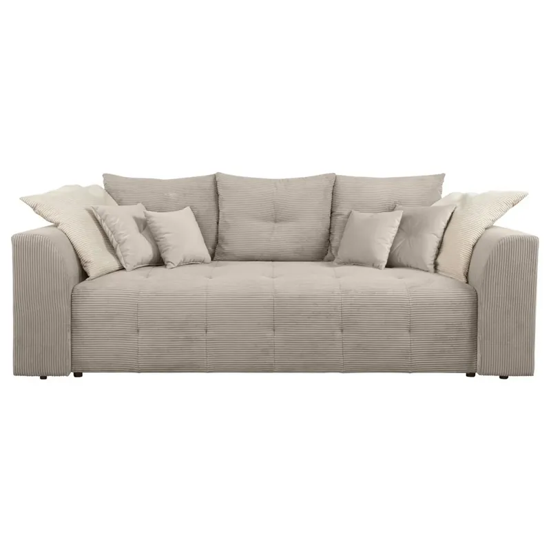 Canapea extensibila ROYAL IV, stofa catifelata bej - Poso 2, 247x116x96 cm Popular