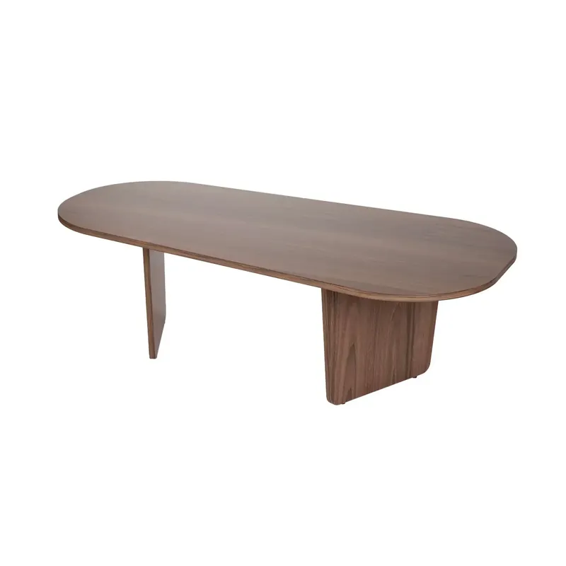 Vezi acum Masuta cafea OVALIS, nuc, PAL, 130x65x40 cm