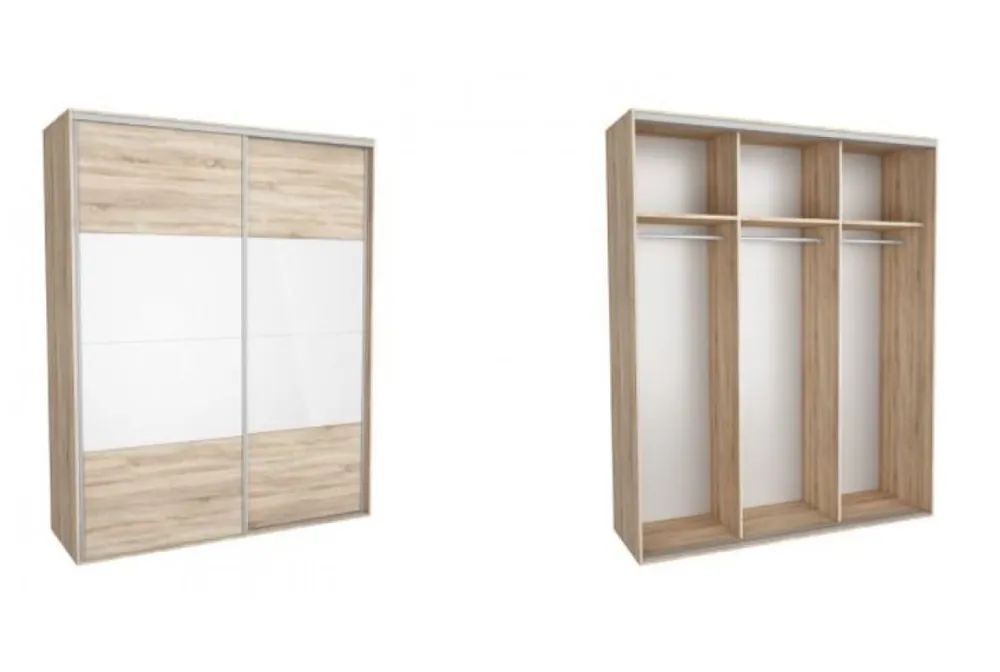 Retur ușor DRESSING NADIR 230 1A FRONT DAB SONOMA / ALB LUCIOS