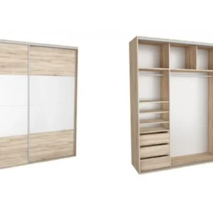 Plată securizată DRESSING NADIR 240 5A FRONT DAB SONOMA / ALB LUCIOS