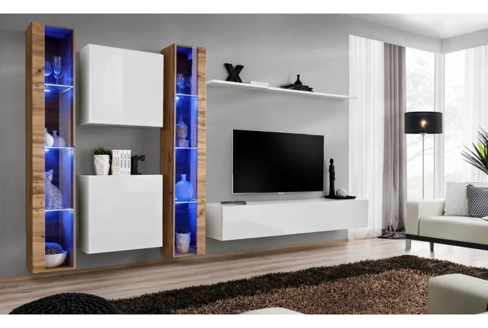 Living SWITCH 16 WTW SW 16 Genarom AM Stejar Wotan / Alb Lucios Plată securizată