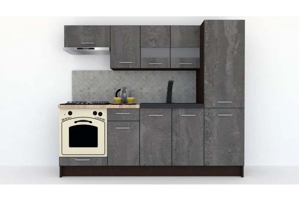 Bucatarie MARINA NEW 230 A Wenge / Decor K352 Cumpărături sigure