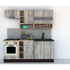 Bucatarie COSSY NEW 200 Wenge / Decor K084 Cumpără online