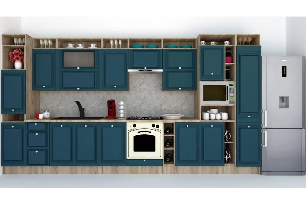 Vezi acum Bucatarie LEEA ART FRONT MDF STILE 420 K002 / decor 259