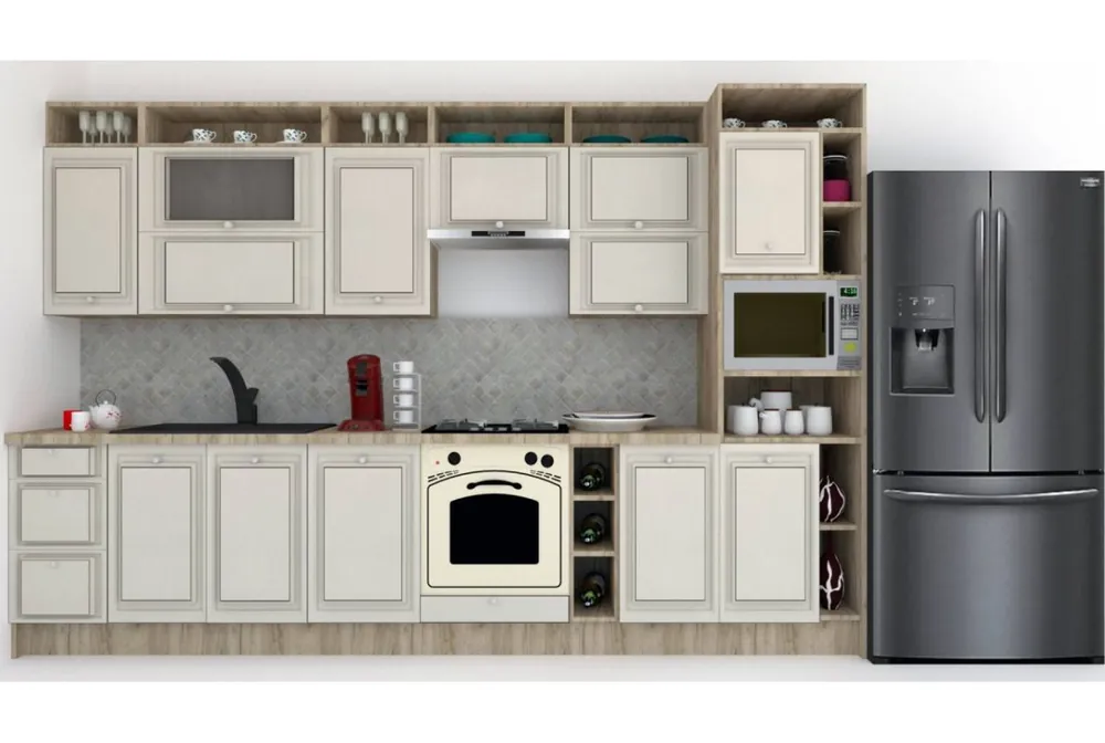 Preț redus Bucatarie LEEA ART FRONT MDF SPARX 340C K002 / decor 102