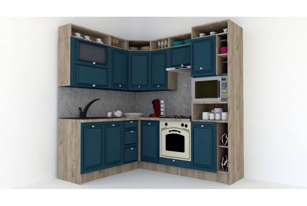 Bestseller Bucatarie de Colt LEEA ART CORNER FRONT MDF ROSA 180-220 A DR. K002 / decor 259