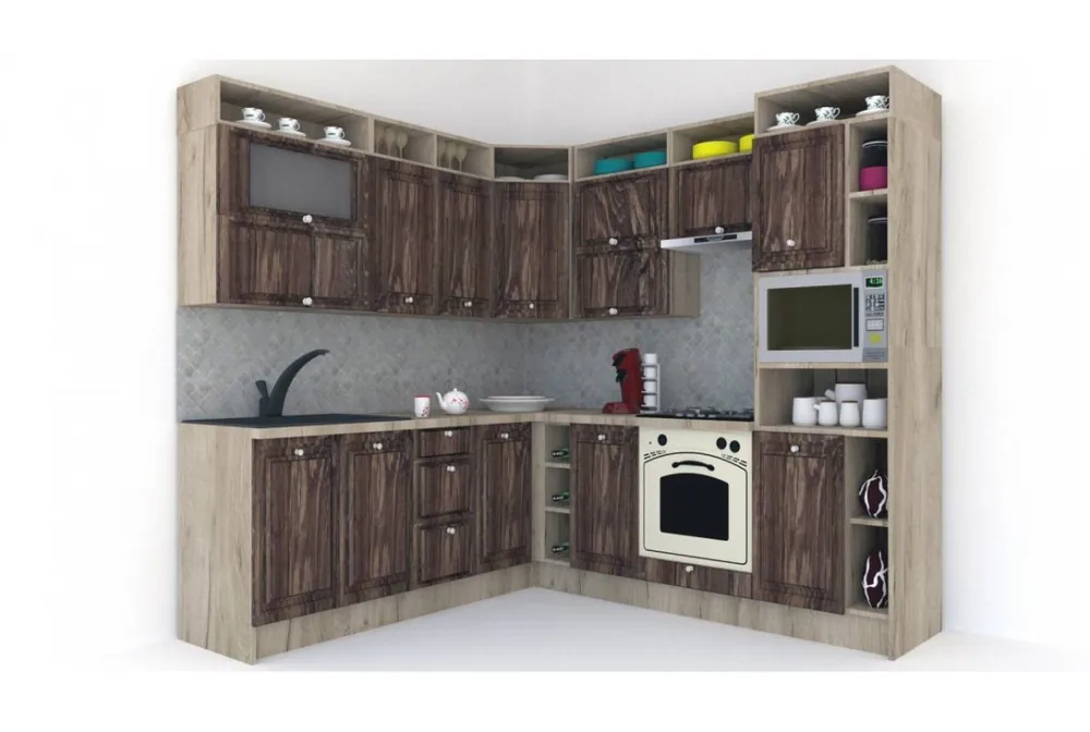 Bestseller Bucatarie de Colt LEEA ART CORNER FRONT MDF PORTAL 220-240 DR. K002 / decor 264