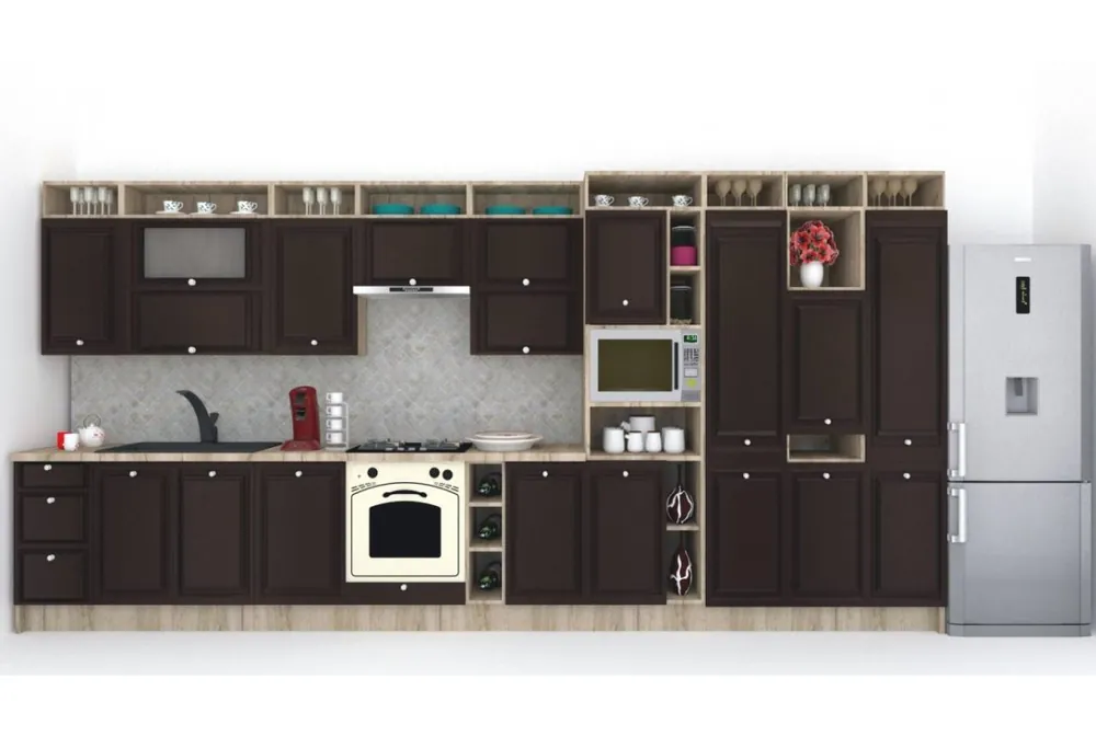 Bucatarie LEEA ART FRONT MDF CANYON 460B K002 / decor 244 Ieftin