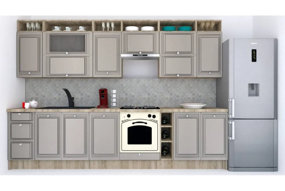 Bucatarie LEEA ART FRONT MDF EKRAN 320A K002 / decor 210 Ofertă