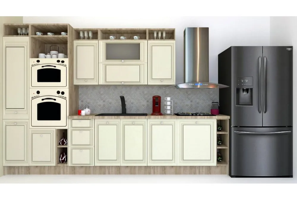 Ofertă de sezon Bucatarie LEEA ART FRONT MDF EKRAN 340B K002 / decor 191