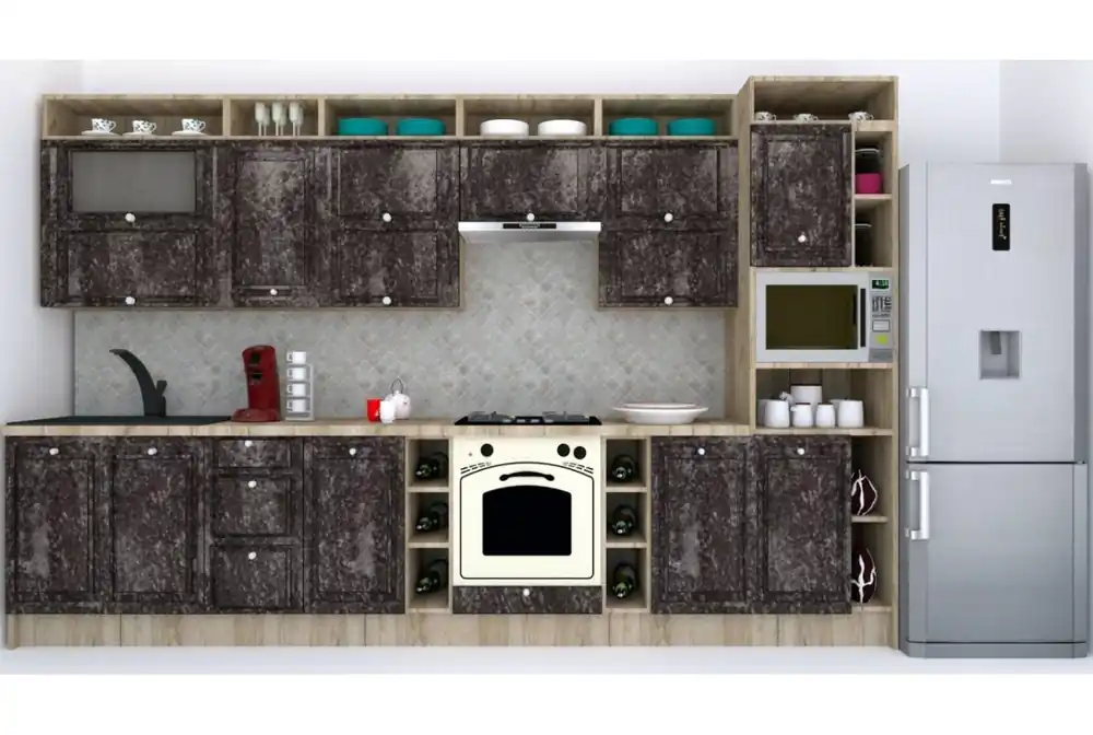 Vezi acum Bucatarie LEEA ART FRONT MDF PARMA 360 K002 / decor 267