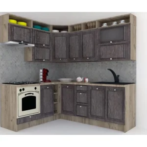 Vezi acum Bucatarie de Colt LEEA ART CORNER FRONT MDF STILE 180-220 B ST. K002 / decor 247