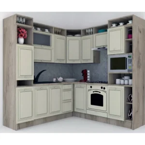 Bestseller Bucatarie de Colt LEEA ART CORNER FRONT MDF EKRAN 220-220 B DR. K002 / decor 191