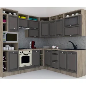 Bestseller Bucatarie de Colt LEEA ART CORNER FRONT MDF FRESCO 220-240 ST. K002 / decor 218