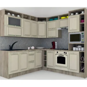 Bestseller Bucatarie de Colt LEEA ART CORNER FRONT MDF EKRAN 220-240 DR. K002 / decor 232
