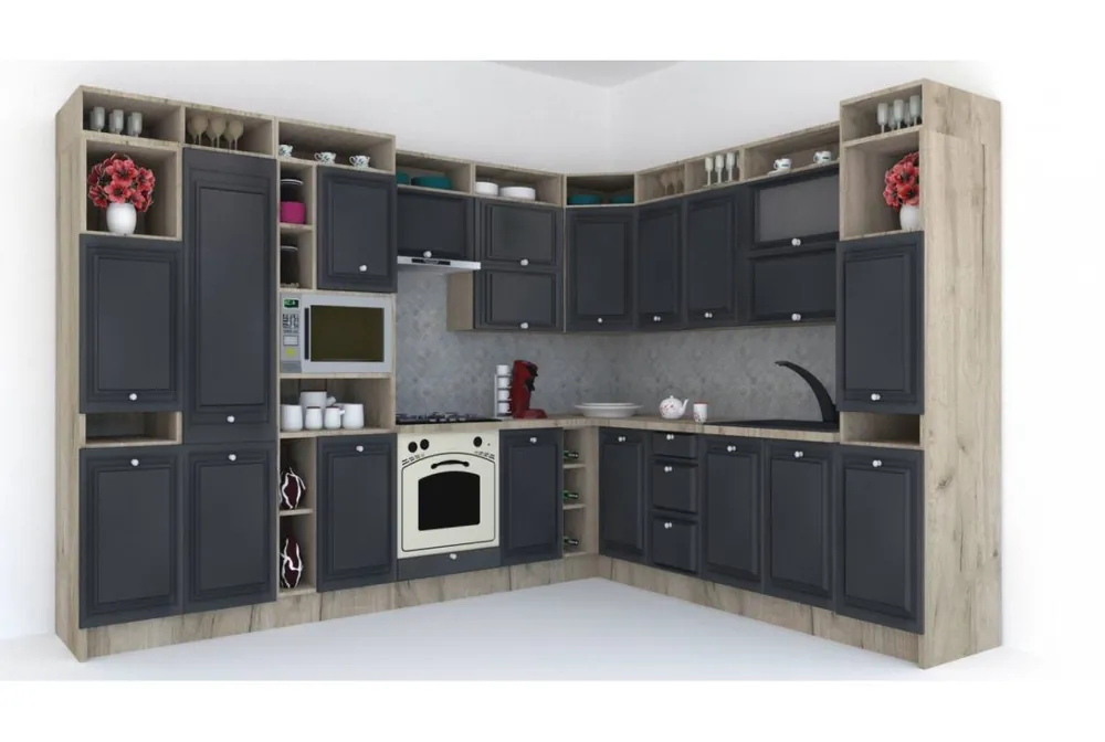 Bestseller Bucatarie de Colt LEEA ART CORNER FRONT MDF STILE 260-320 ST. K002 / decor 266