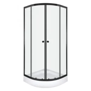 Cabina de dus Olga 90 cu cada si profile negre Ieftin